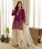 Tawakal Closet Cotton Embroidered Stitched 3-Piece Suit-Mulberry Bloom