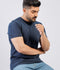 Lamorado Men Cotton Round Neck T-Shirt-Navy Blue