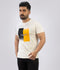 Lamorado Men Cotton Graphic Round Neck T-Shirt-Off White