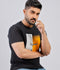 Lamorado Men Cotton Graphic Round Neck T-Shirt-Black