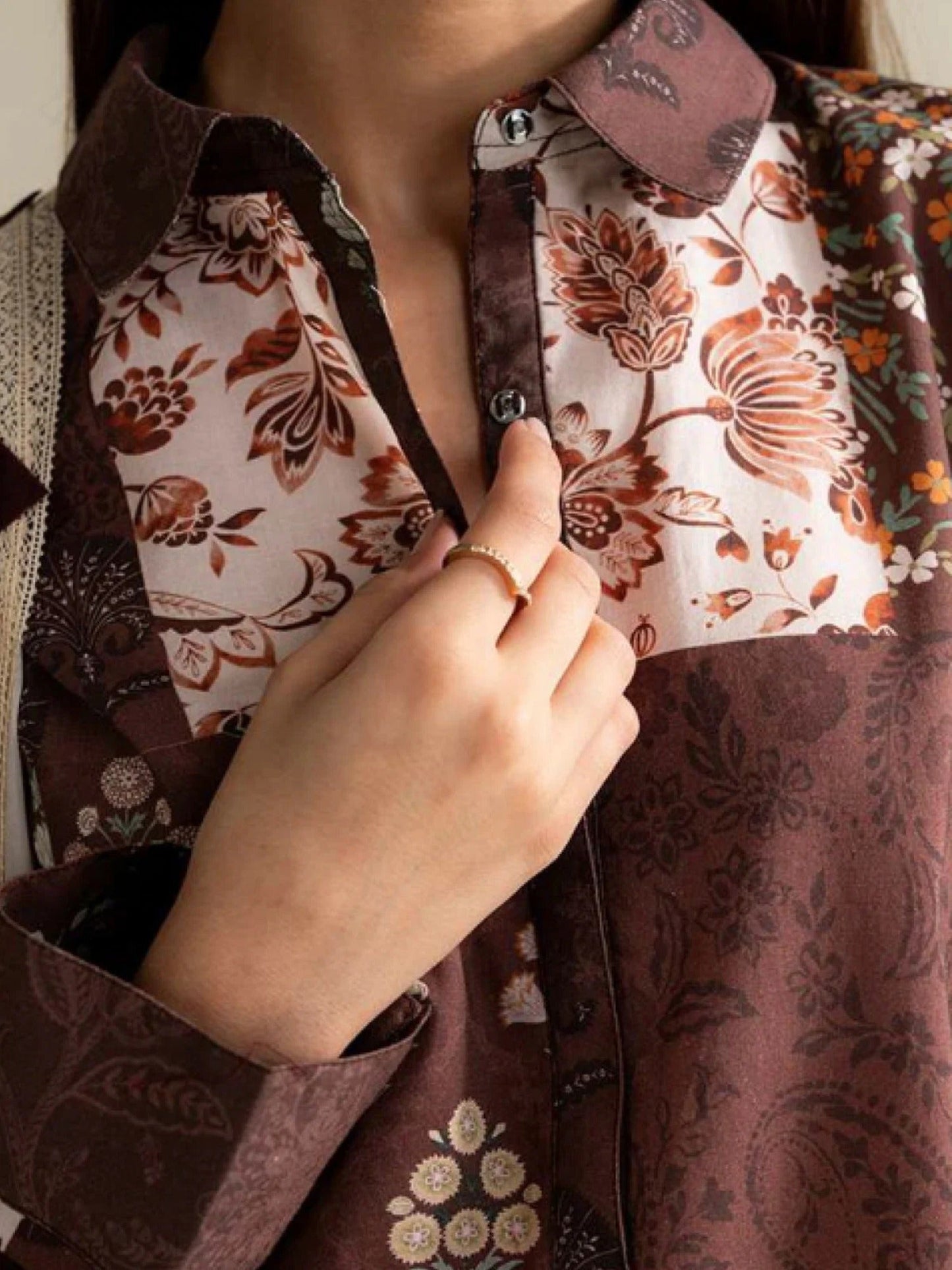 Brown-Coco By Zara Shahjahan Lawn Printed Unstitched 3-Piece Suit-Mevi-5B