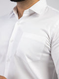 Lamorado Men Cotton Formal Shirt-White