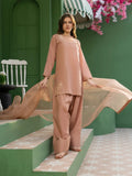 Pink-Hani & Umaima Cotton Embroidered Stitched 3-Piece Suit-Lilly