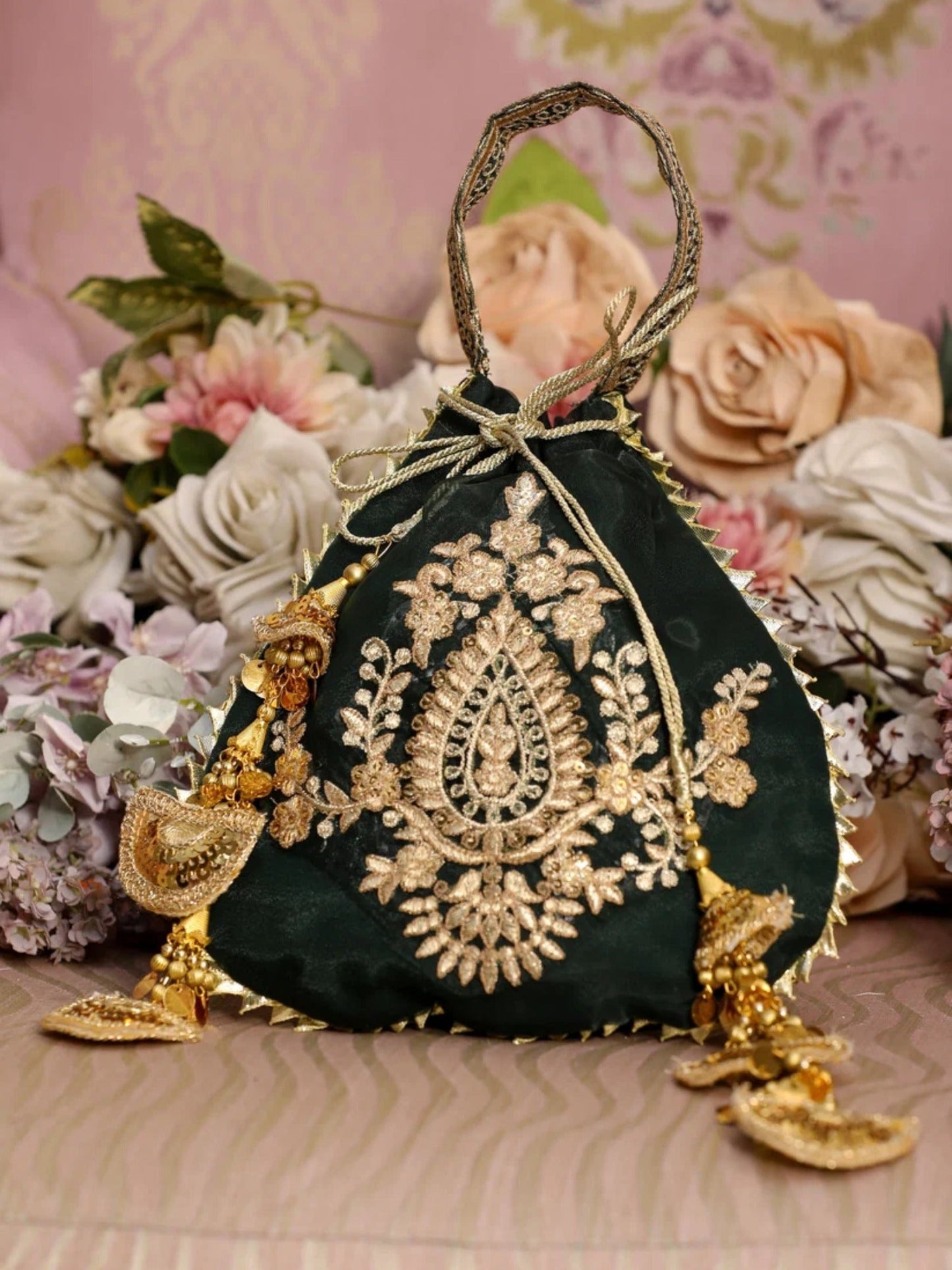 Green-Hani & Umaima Chiffon Embroidered Pishwas-Noor