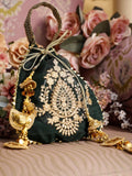 Green-Hani & Umaima Chiffon Embroidered Pishwas-Noor
