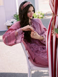 Pink-Binilyas Lawn Embroidered Unstitched 3-Piece Suit-215 - A