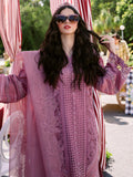Pink-Binilyas Lawn Embroidered Unstitched 3-Piece Suit-215 - A