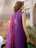 Purple-Binilyas Lawn Embroidered Unstitched 3-Piece Suit-404 - B