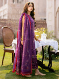 Purple-Binilyas Lawn Embroidered Unstitched 3-Piece Suit-404 - B