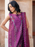Purple-Binilyas Lawn Embroidered Unstitched 3-Piece Suit-405 - B
