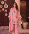 Duas Boutique Sheesha Silk Embroidered Stitched 3-Piece Suit-Rainbow Rose