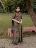 Olive and Purple-MH Cloth House Blended Lawn Printed Stitched 2-Piece Suit-Ayra
