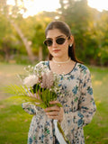 Blue and white-MH Cloth House Cotton Lawn Printed Stitched 2-Piece Suit-Azure Grace