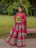Maroon-MH Cloth House Blended Lawn Printed Stitched 2-Piece Suit-Elara