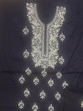 Blue-Fehm Blue-Lawn Embroidered Unstitched 3-Piece Suit