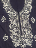 Blue-Fehm Blue-Lawn Embroidered Unstitched 3-Piece Suit