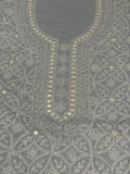 Grey-Fehm Lawn Embroidered Unstitched Shirt