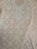Peach-Fehm Lawn Embroidered Unstitched Shirt