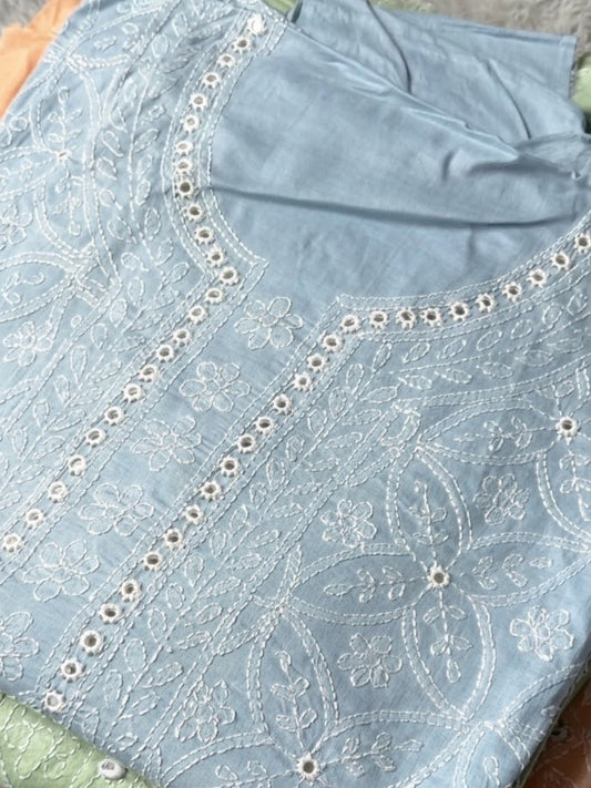 Grey-Fehm Lawn Embroidered Unstitched Shirt