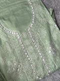 Green-Fehm Lawn Embroidered Unstitched Shirt