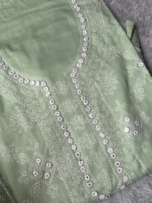 Green-Fehm Lawn Embroidered Unstitched Shirt