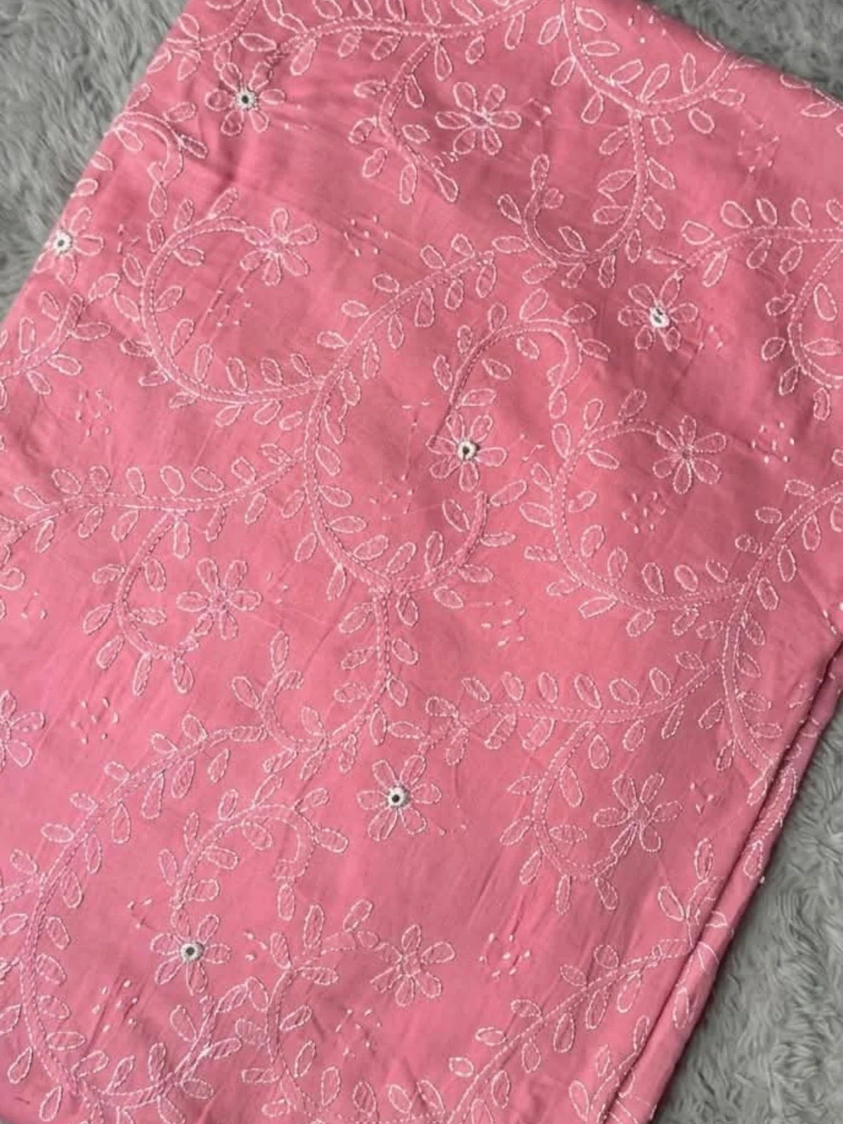 Pink-Fehm Lawn Embroidered Unstitched Shirt