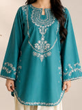 Green and white-Alina Lime Lawn Embroidered Stitched 2-Piece Suit-Hania 