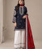 Alina Lime Linen Embroidered Stitched 3-Piece Suit-Rangraz