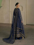 Blue-Libas-e-Khas Kattan Silk Printed Maxi-Shehnai