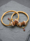 Golden-Orya Jewellery Bangle Set-Ruby B22