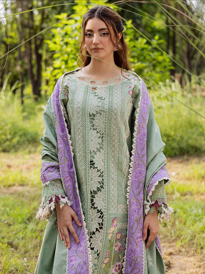 Parishay Winterwood Tales Khaddar Embroidered Unstitched 3-Piece Suit- WW - 09