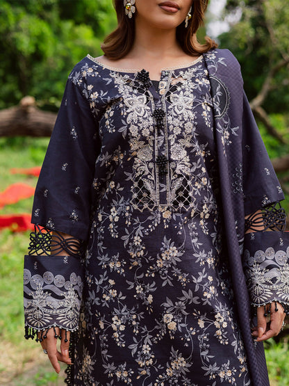 Parishay Rang e Sarma Khaddar Embroidered Unstitched 3-Piece Suit-SAR-12