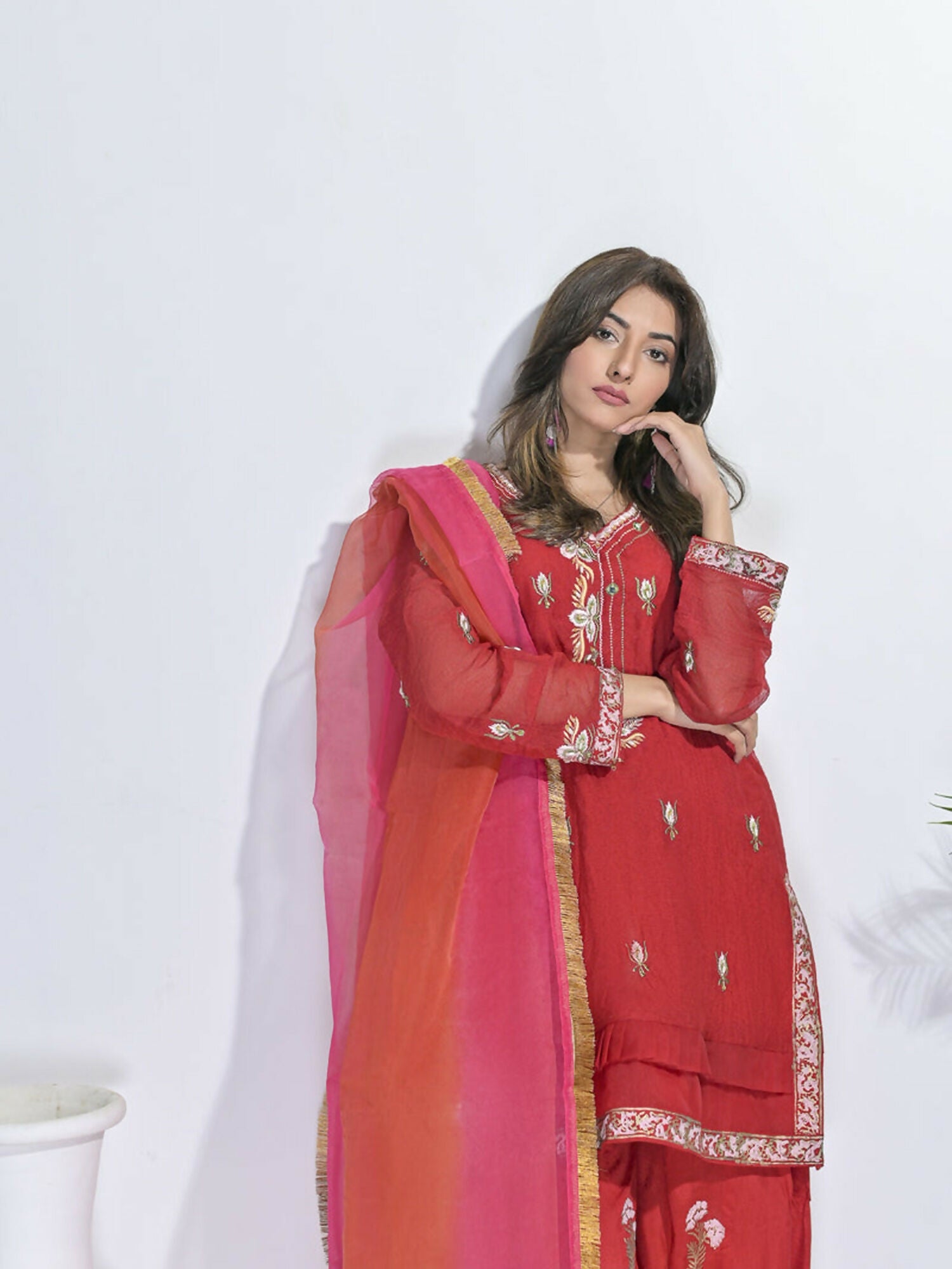 Ruby's Couture Festive Fall'25 Khadi Net Embellished Stitched Lehenga-Muntaha