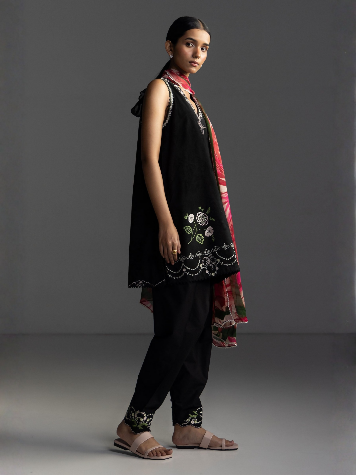 COCO by Zara Shahjahan Lawn'26 Embroidered Unstitched 3-Piece Suit-Miro-2B