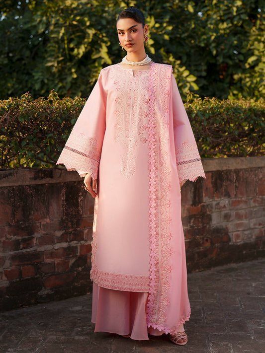 Mahnur Fiona Lawn'26 Embroidered Unstitched 3-Piece Suit-F-13
