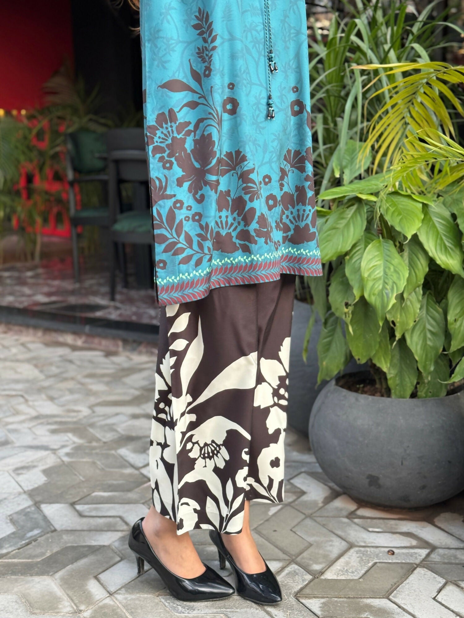 Sehrish Kanwal K-Ord Crepe Printed Co-Ord Set-Verde
