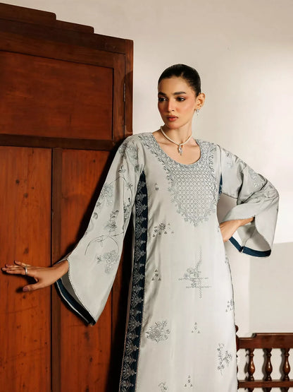 Panache Apparel Noore Eid Edit Raw Silk Embroidered Stitched Suit-Yara