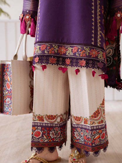 Joolie By Saira Rizwan Lawn Embroidered Unstitched 3-Piece Suit-Elif-B-SRL25-05