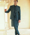 Gem Garments Afsanah Raw Silk Embroidered Prince Coat-Kabir