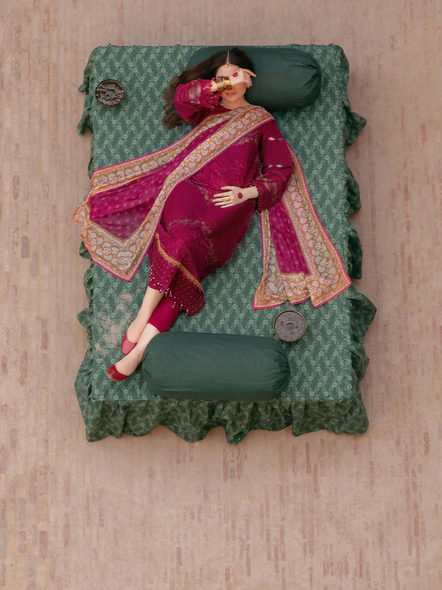 Parishay Mastani V2 Lawn Embroidered Unstitched 3-Piece Suit-MI - 01