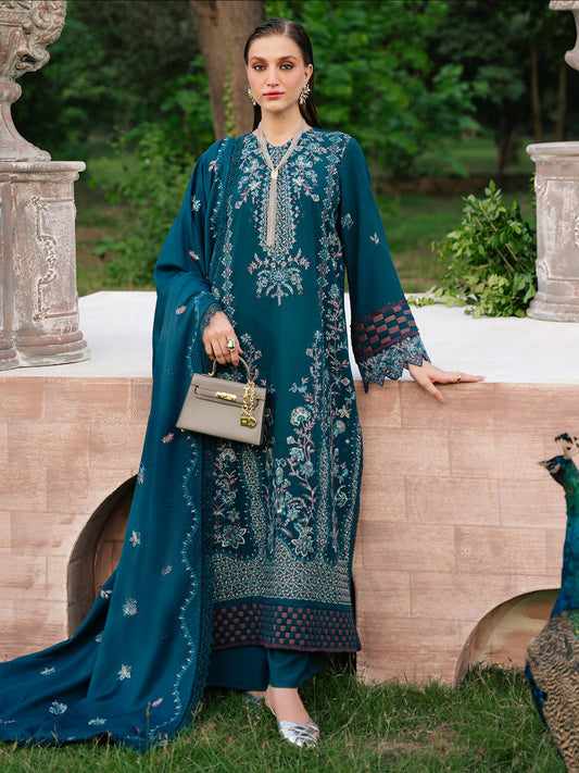 Mahnur Secret Garden Karandi Embroidered Stitched 3-Piece Suit–SG-009