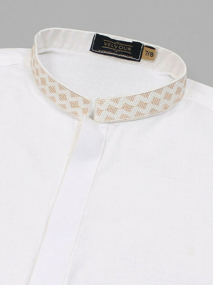 Velvour Boys Cotton Embroidered Shalwar Kameez-VB172-D