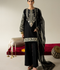 Enzo Lune Des Fleurs Korean Raw Silk Embroidered Unstitched 3-Piece Suit-Mavros