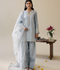 Enzo Lune Des Fleurs Korean Raw Silk Embroidered Stitched 3-Piece Suit-Esme