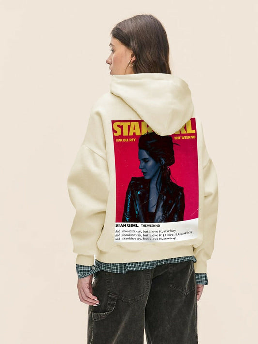 White Jupiter Hotep Oversized Weekknd Stargirl Printed Hoodie-14983