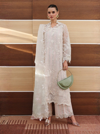 Qalamkar Chikankari Eid Edit'26 Lawn Embroidered Unstitched 3 Piece Suit CM 04 Zimal