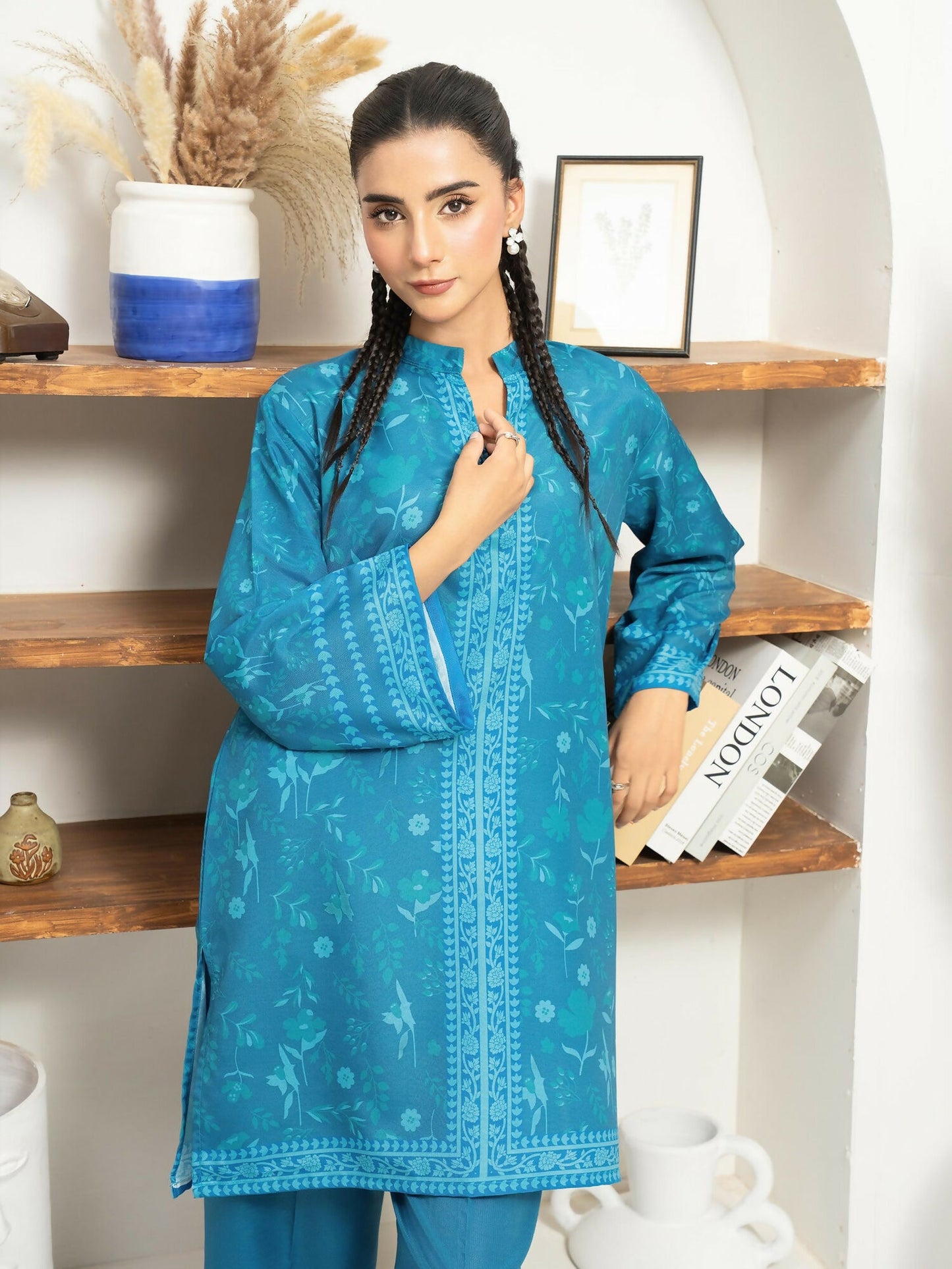 Panache Apparel Florise Lawn Printed Co-Ord Set-Cassia