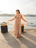 Farooq Hameed Studio EiD Collection'26 Pure Organzat Embroidered Stitched 3-Piece Suit-Zarnab