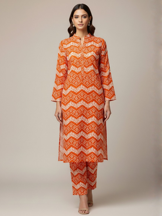 Bin Shaukat Classic Lawn Printed Unstitched 2-Piece Suit