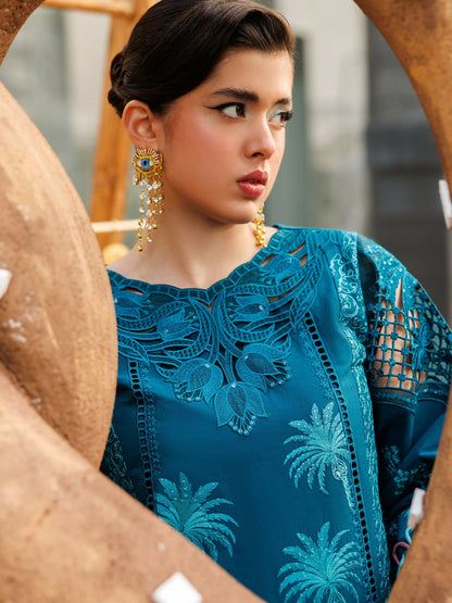 Parishay Monaco Luxury Lawn'26 Embroidered Unstitched 3-Piece Suit-MN-04